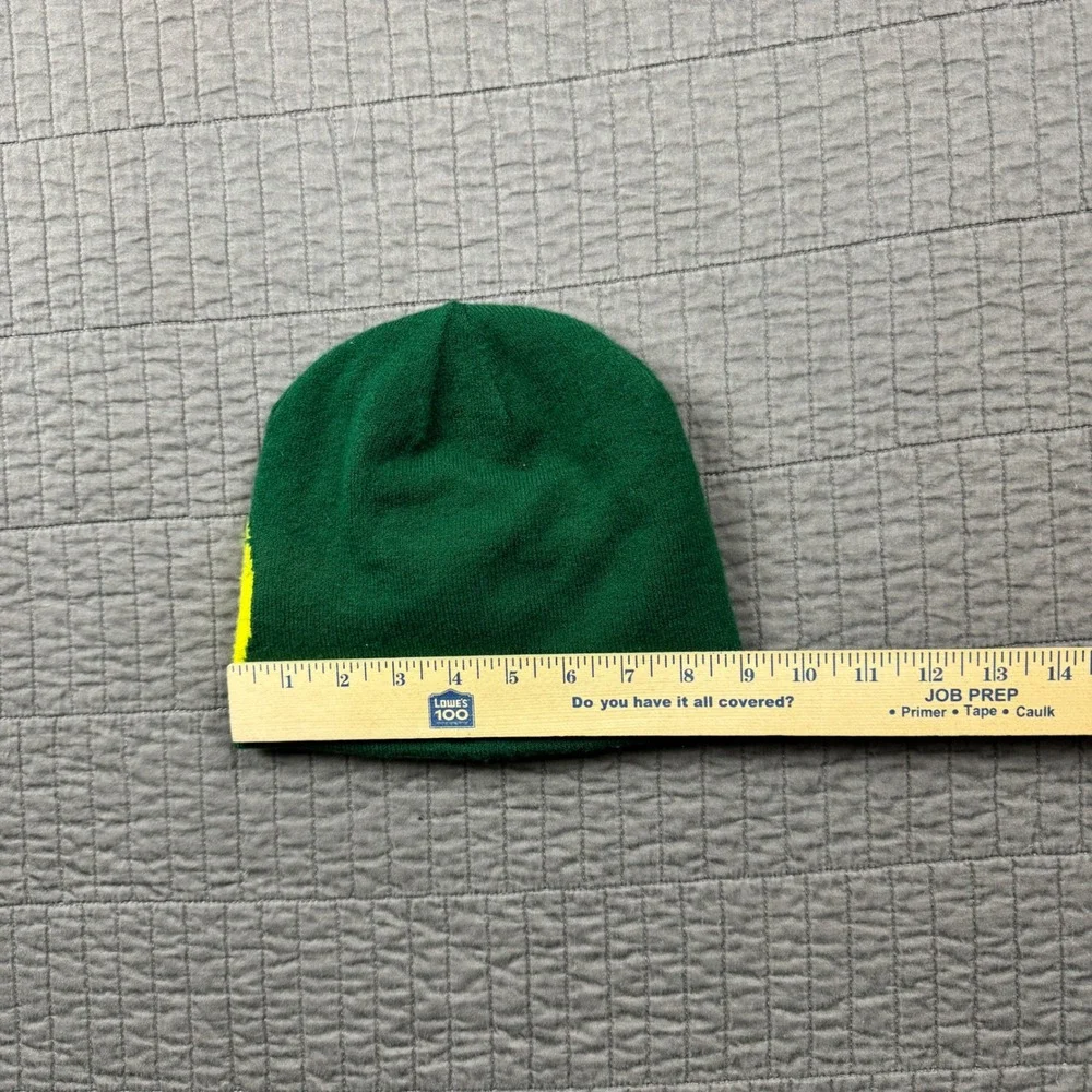 Nike Oregon Ducks Reversible Beanie Hat Green Yellow Win The Day Sportswear Y2K